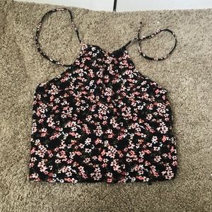 Forever 21 floral crop top